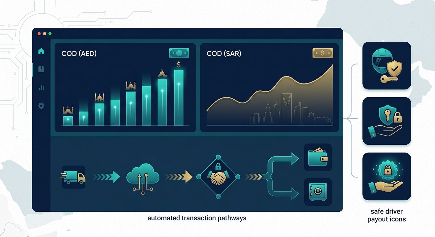 Automated multi-currency COD and driver payout dashboard for UAE logistics
