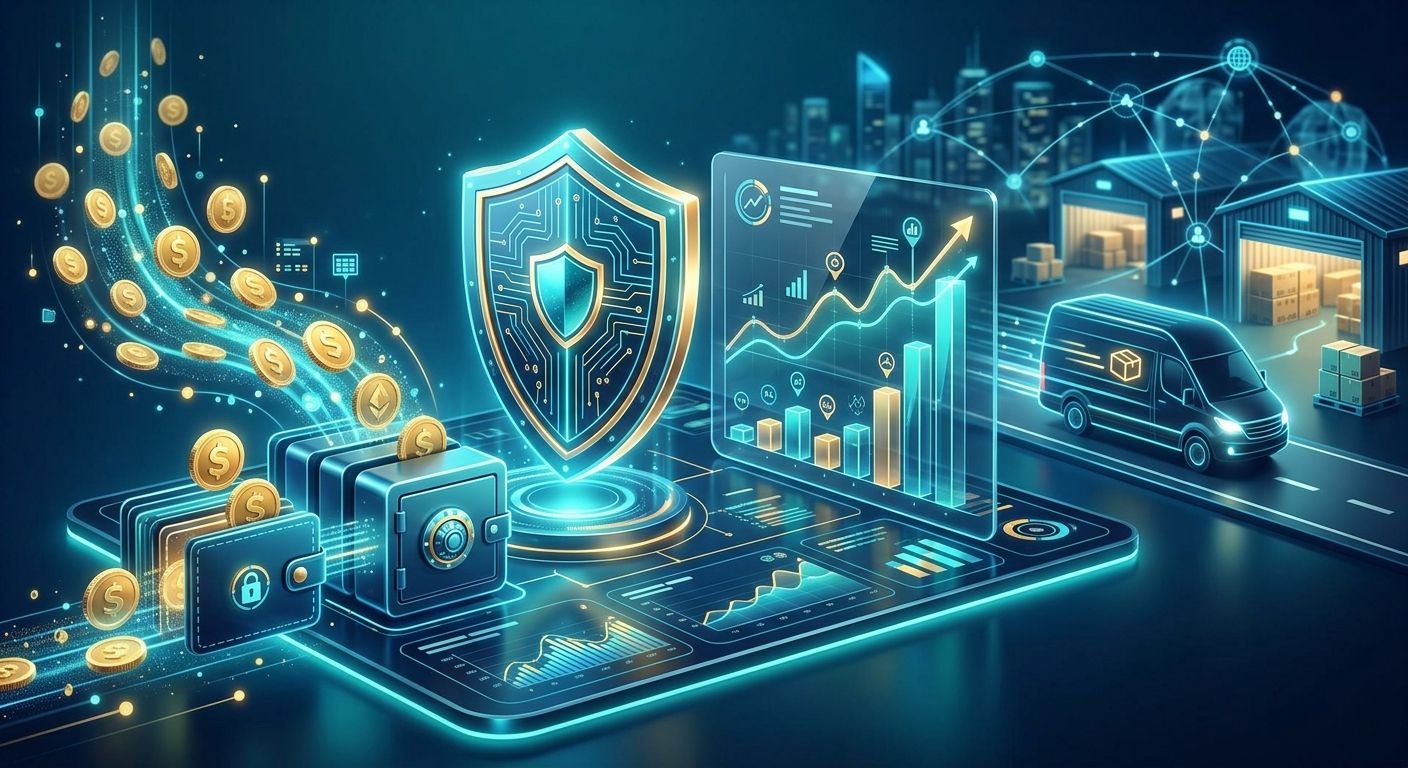واجهة لوحة تحكم مؤتمتة لتسوية الدفع عند الاستلام ومستحقات مناديب الشحن