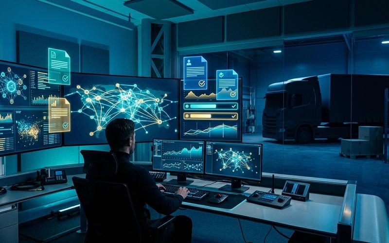 Professional representation of automated digital invoicing and logistics technology in Egypt
