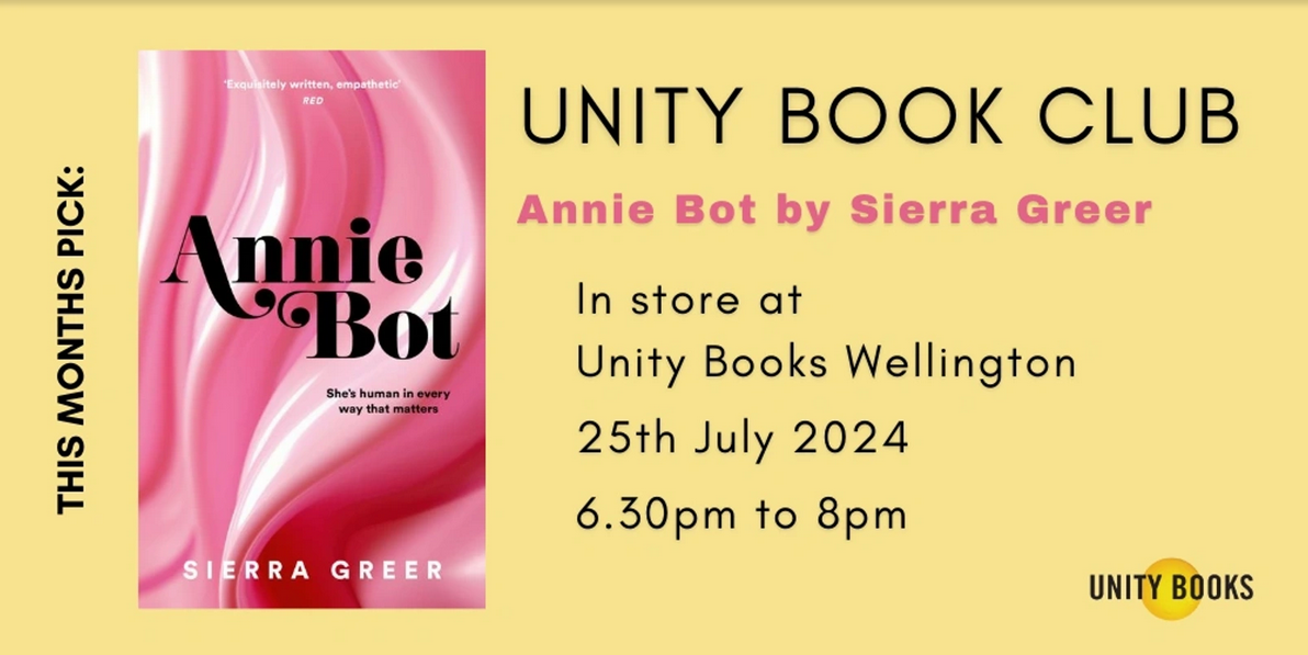 Unity Book Club: Annie Bot by Sierra Greer