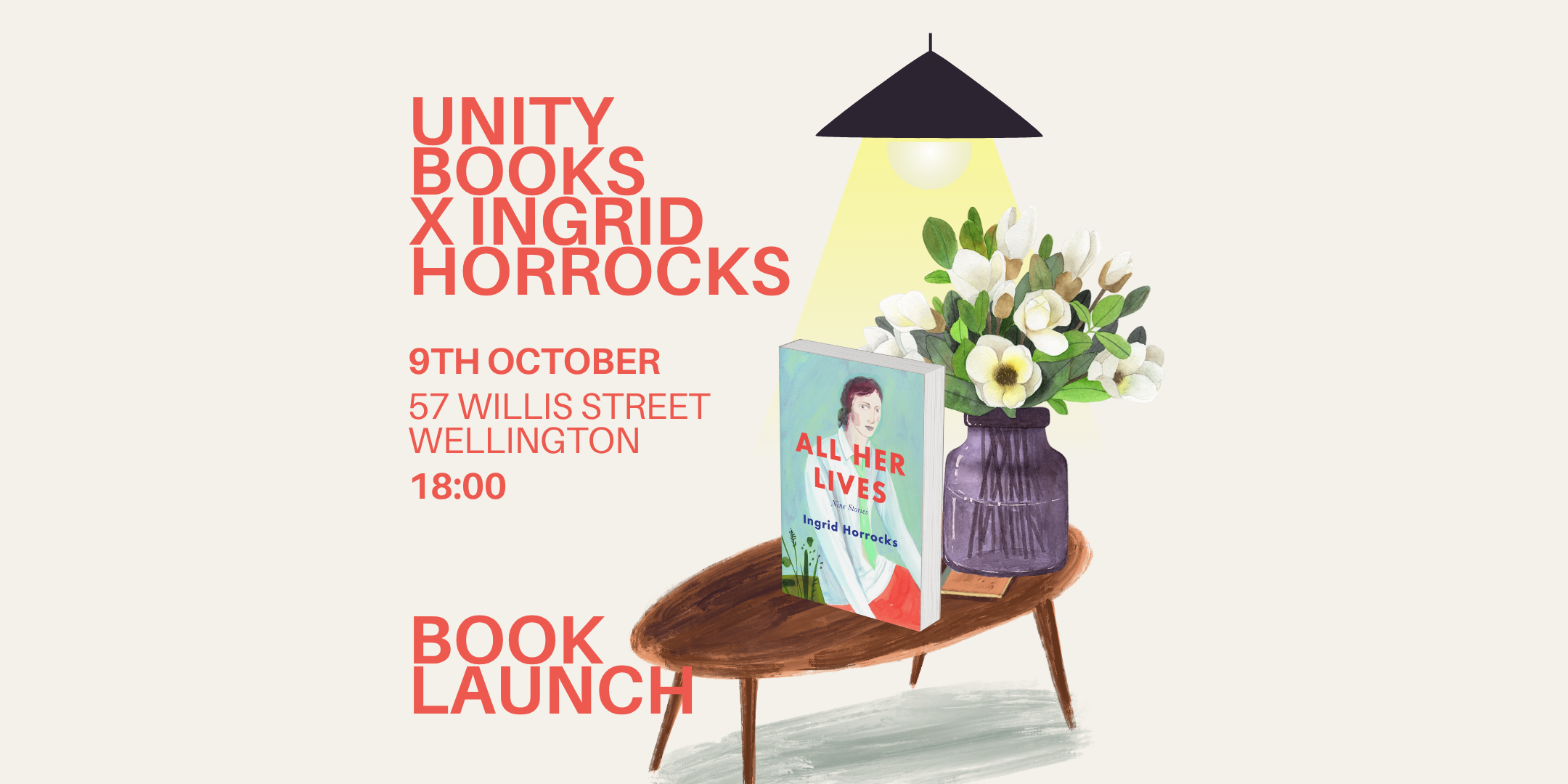 In-store Book Launch: All Her Lives by Ingrid Horrocks 