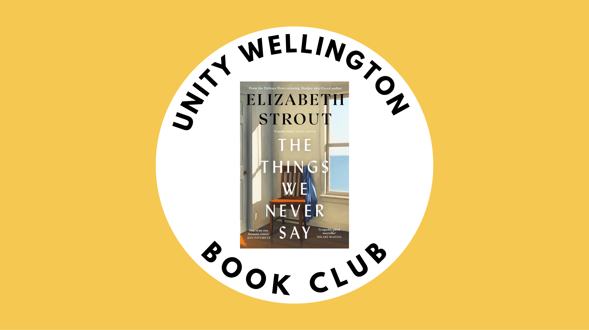 August Bookclub: The Things We Never Say by Elizabeth Strout 