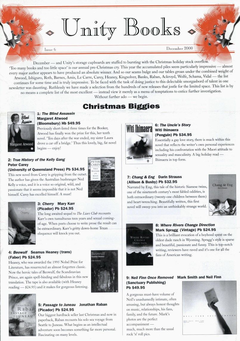 Summer Catalogue, December 2000