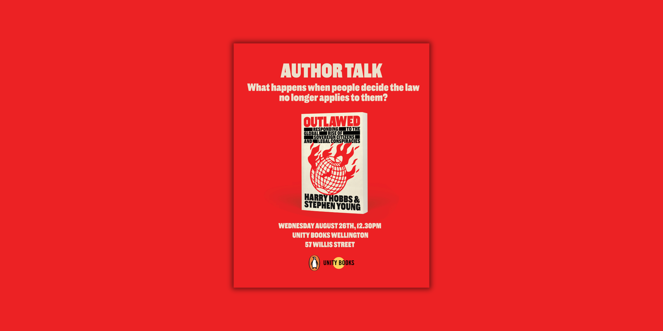 Outlawed: Responding to the Global Rise of Sovereign Citizens and Legal Conspiracies.Lunchtime Author Talk
