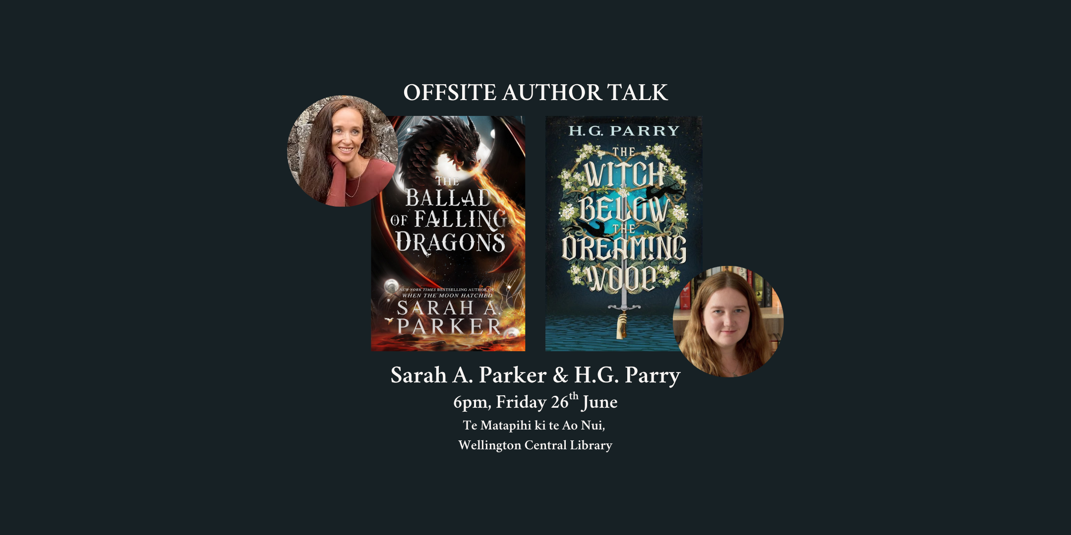 OFFSITE Author Talk: Sarah A. Parker & H.G. Parry