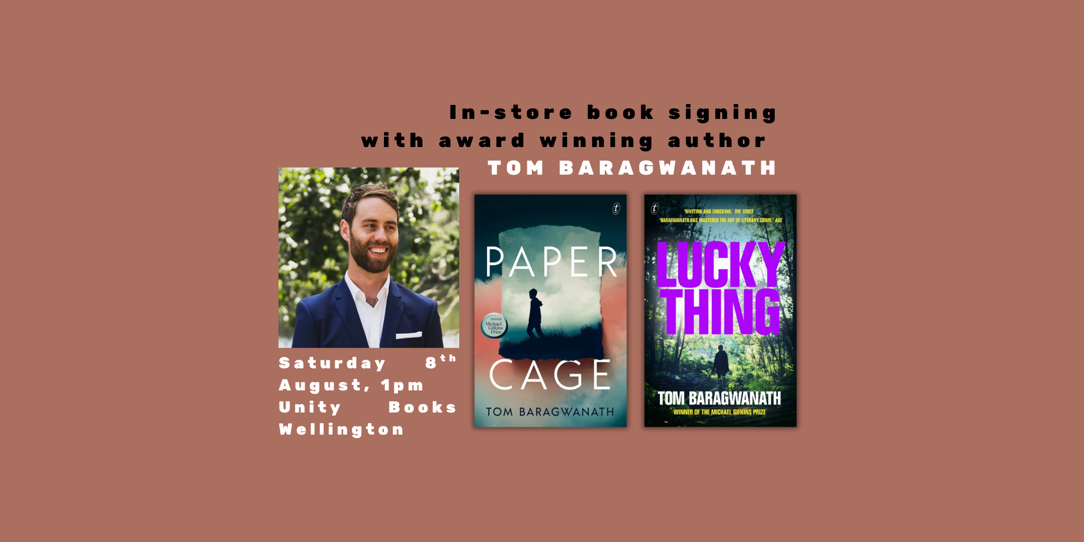 Book Signing with Tom Baragwanath