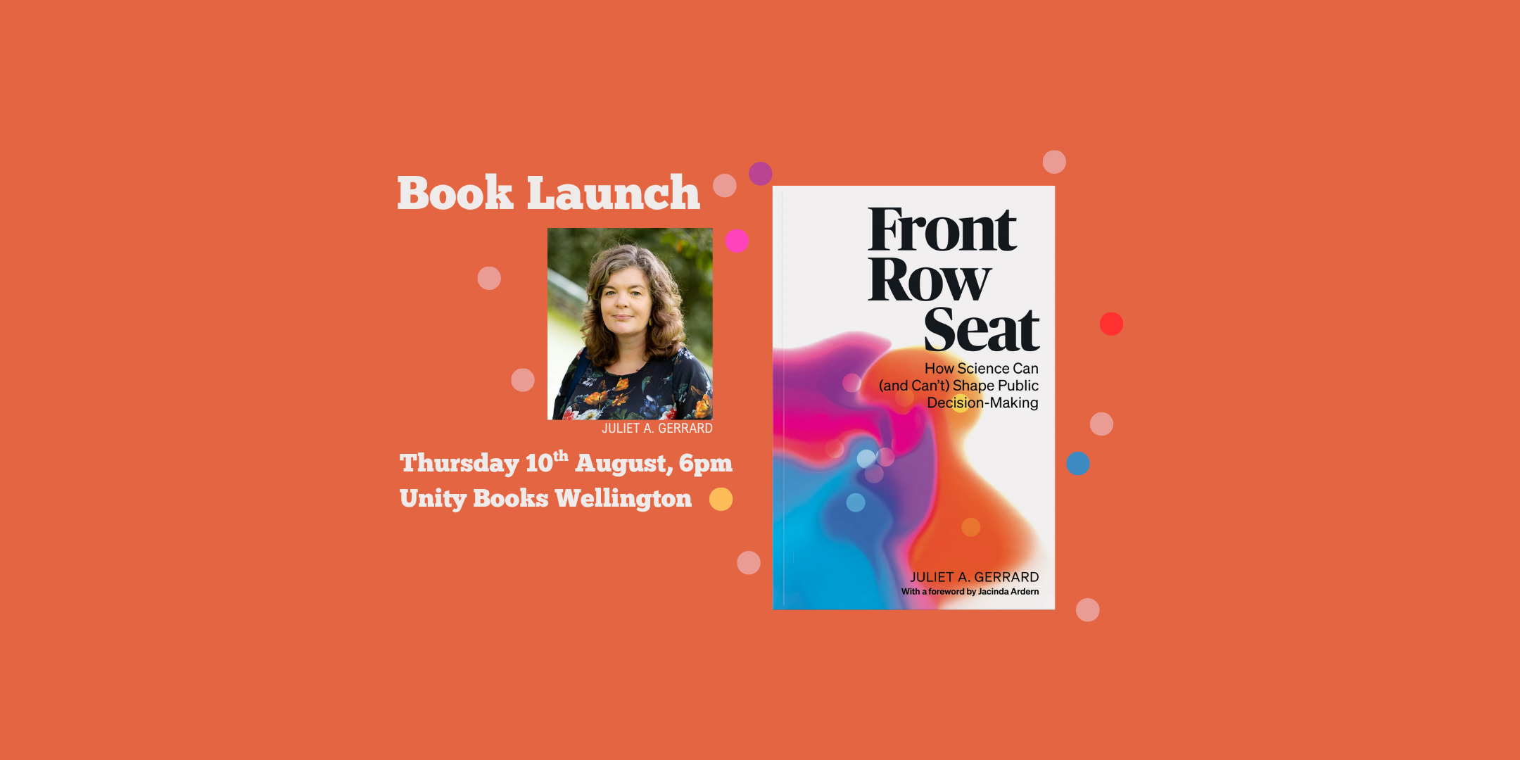Book Launch: Front Row Seat by Juliet A. Gerrard