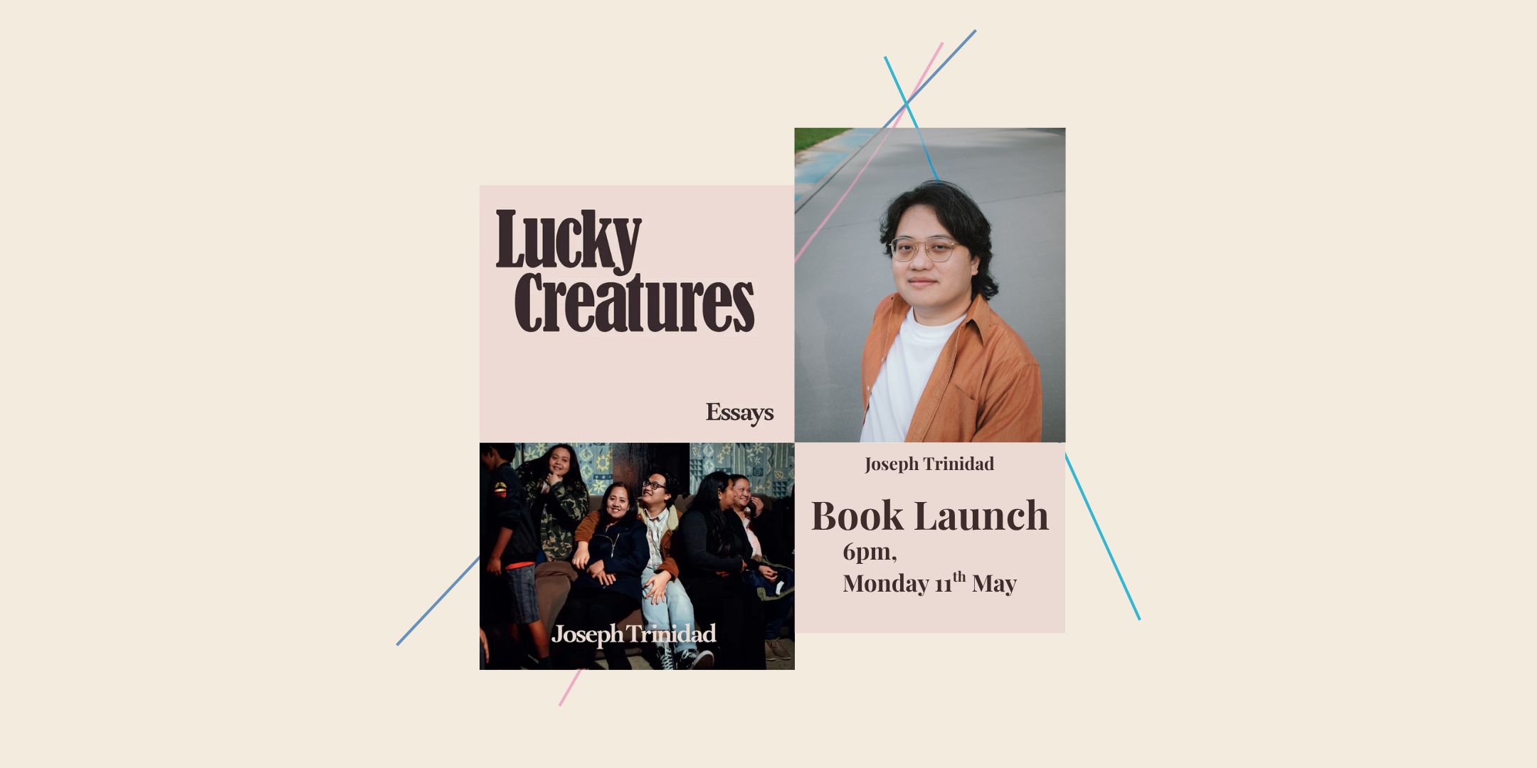 Book Launch: Lucky Creatures by Joseph Trinidad