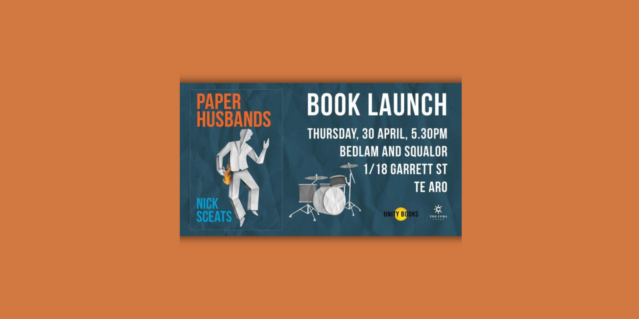 Off-site Book Launch: Paper Husbands by Nick Sceats