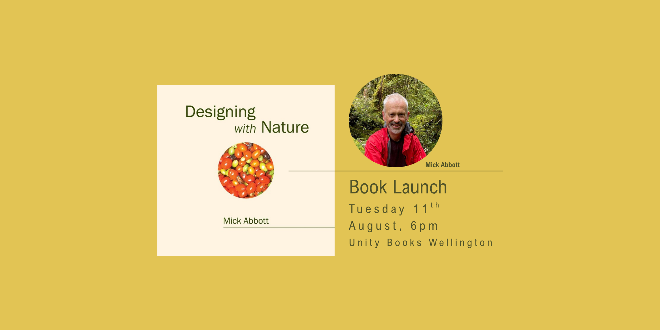 Book Launch: Designing with Nature by Mick Abbott