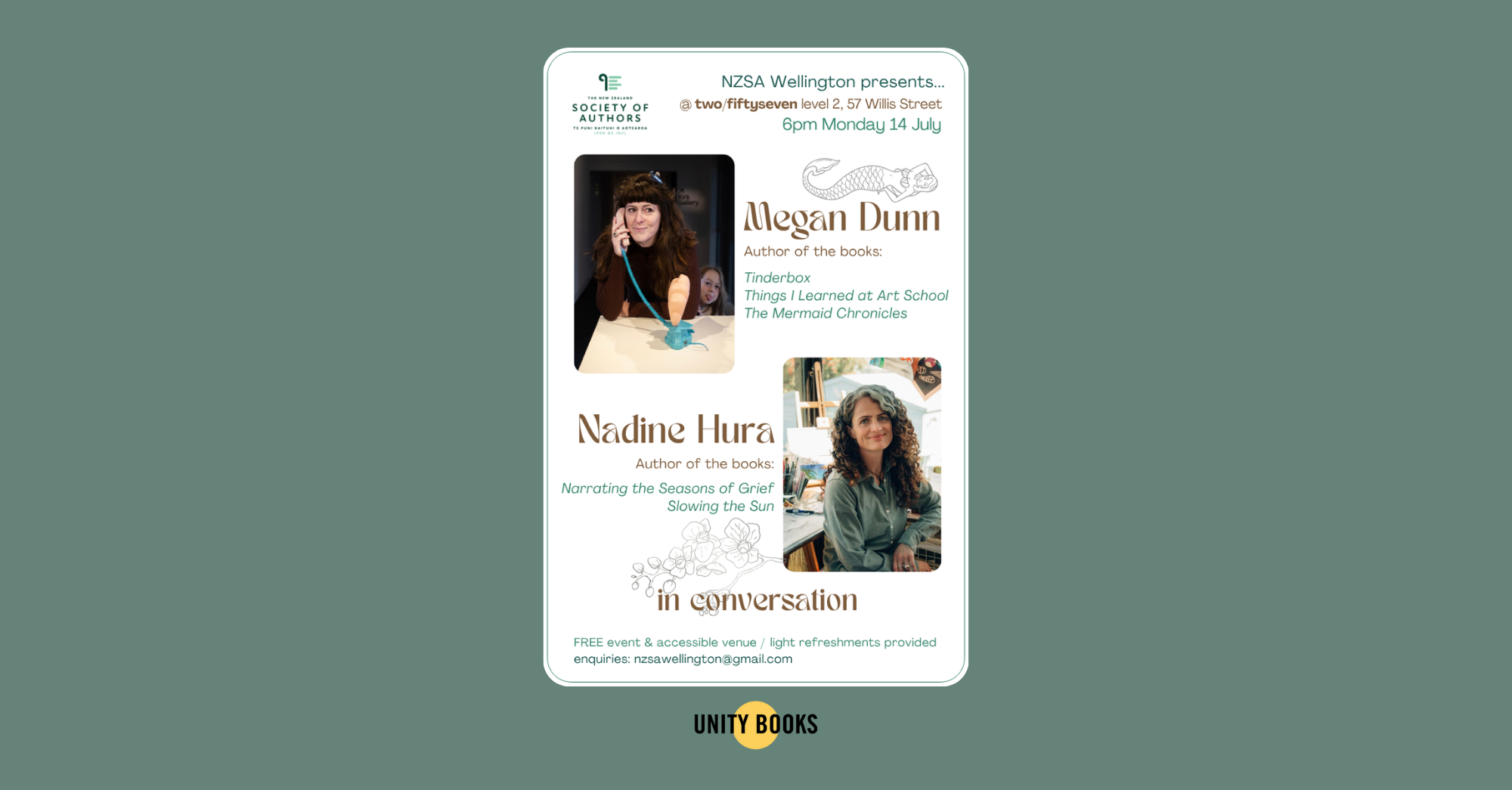 NZSA Wellington Presents Megan Dunn and Nadine Hura in conversation