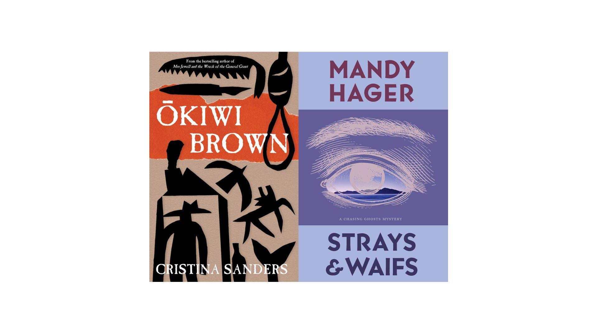 Double Book Launch: Ōkiwi Brown by Cristina Sanders - Strays & Waifs by Mandy Hager