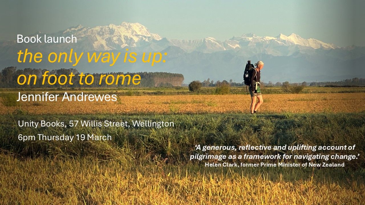Book Launch: The Only Way Is Up: On Foot to Rome by Jennifer Andrewes