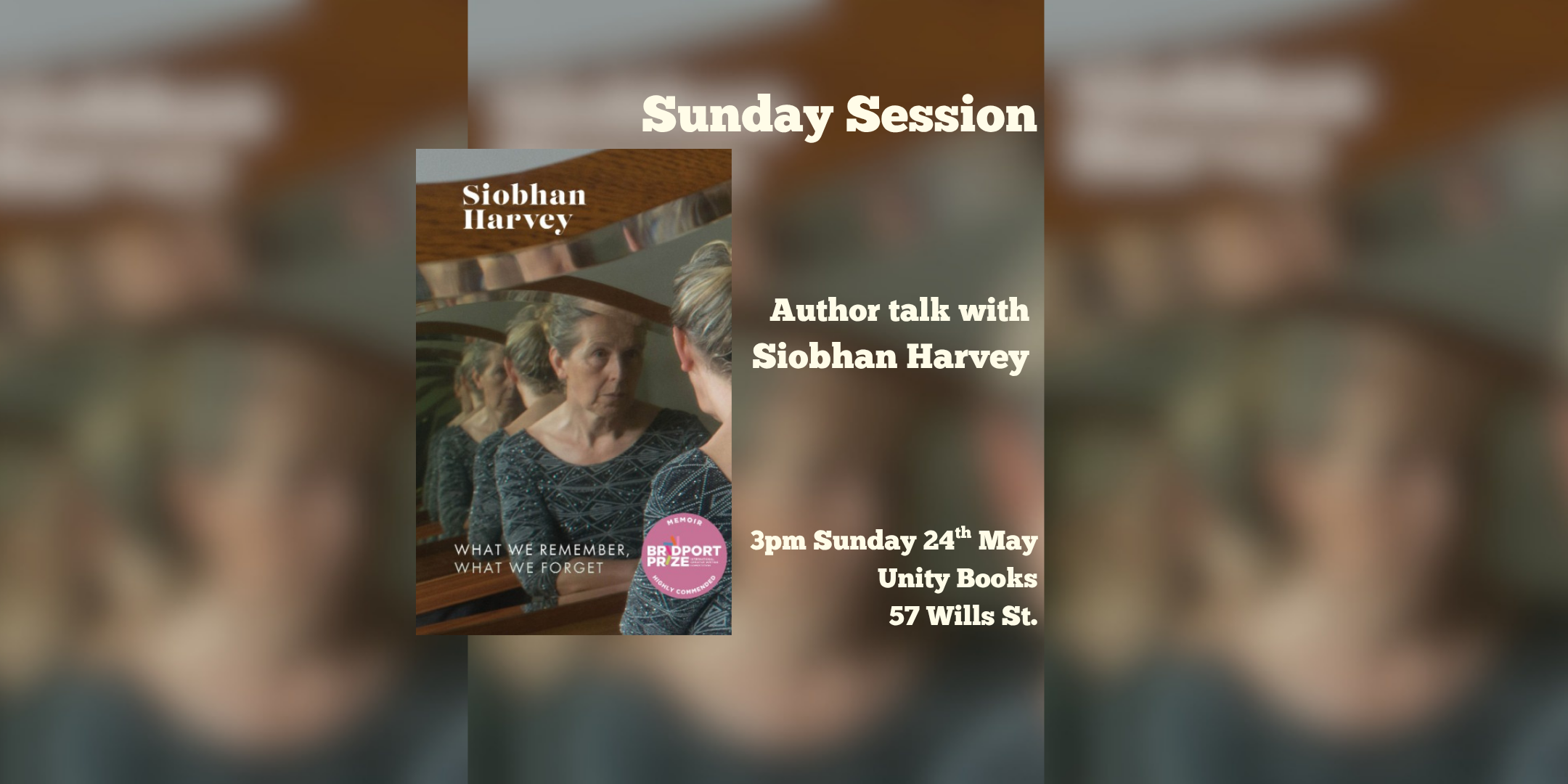 Sunday Session: Author Talk with Siobhan Harvey