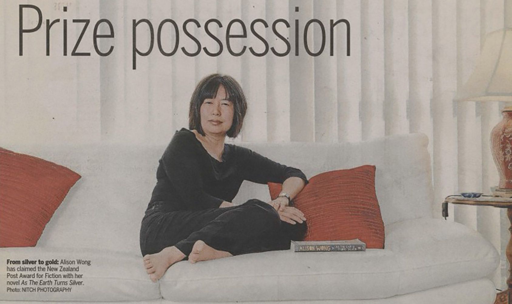 Alison Wong article, The Dominion Post, 28th August 2010