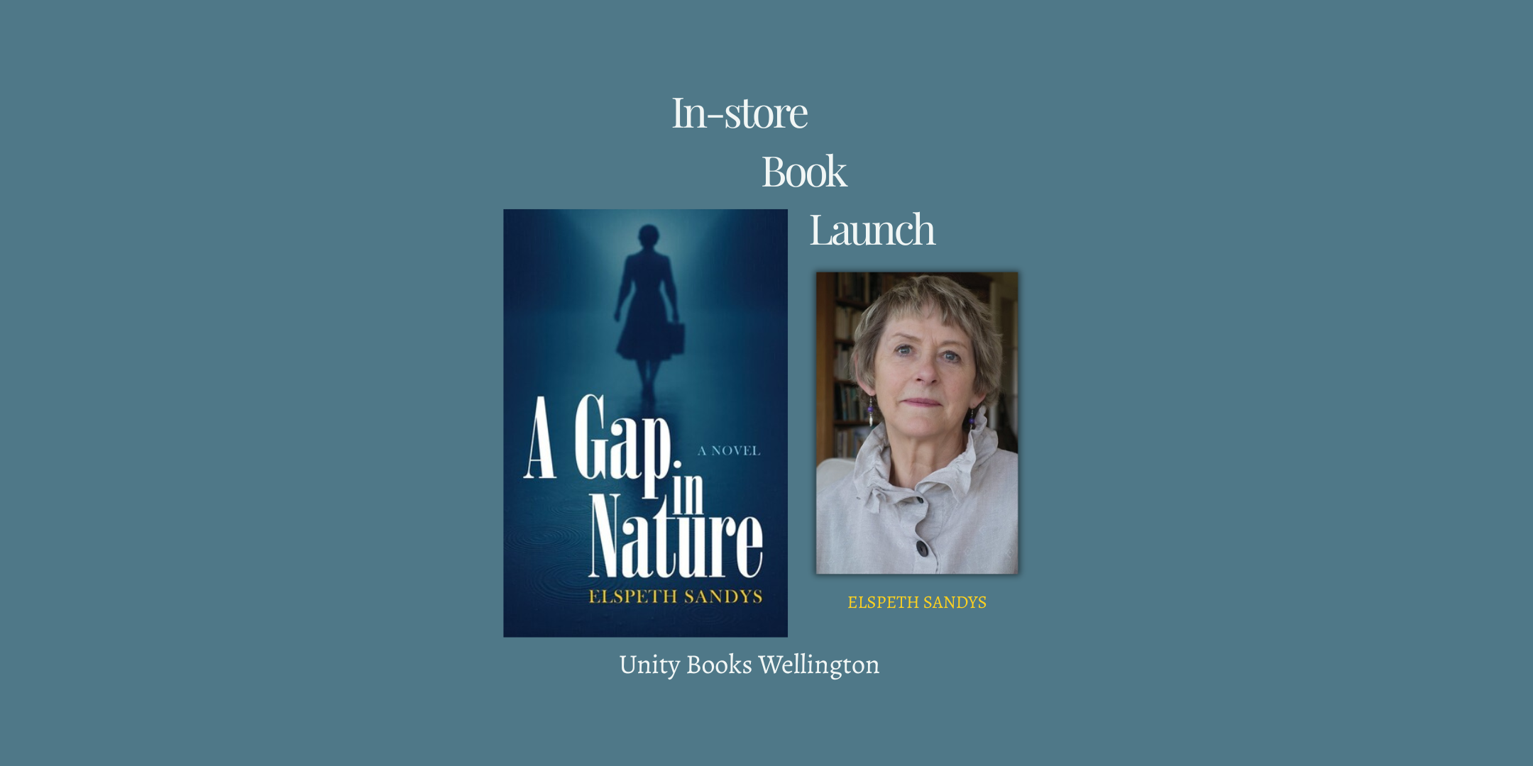 Book Launch: A Gap in Nature by Elspeth Sandys 