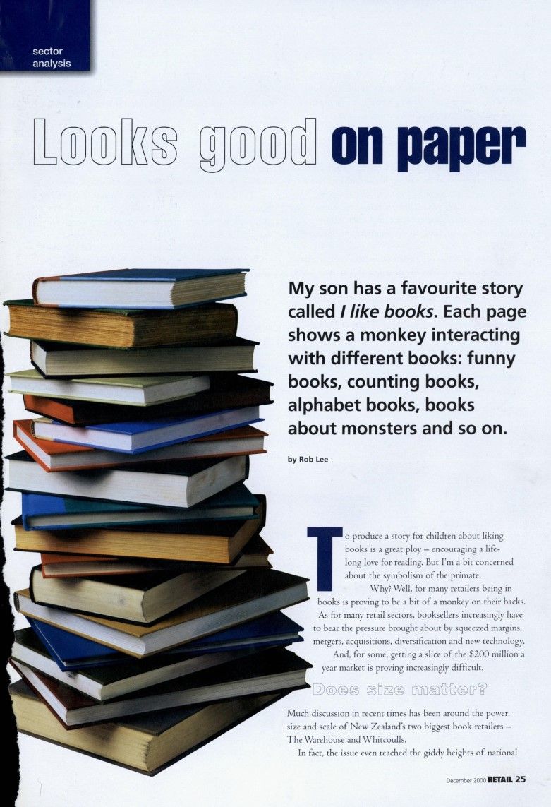 “Looks Good On Paper”, Retail Magazine, December 2000