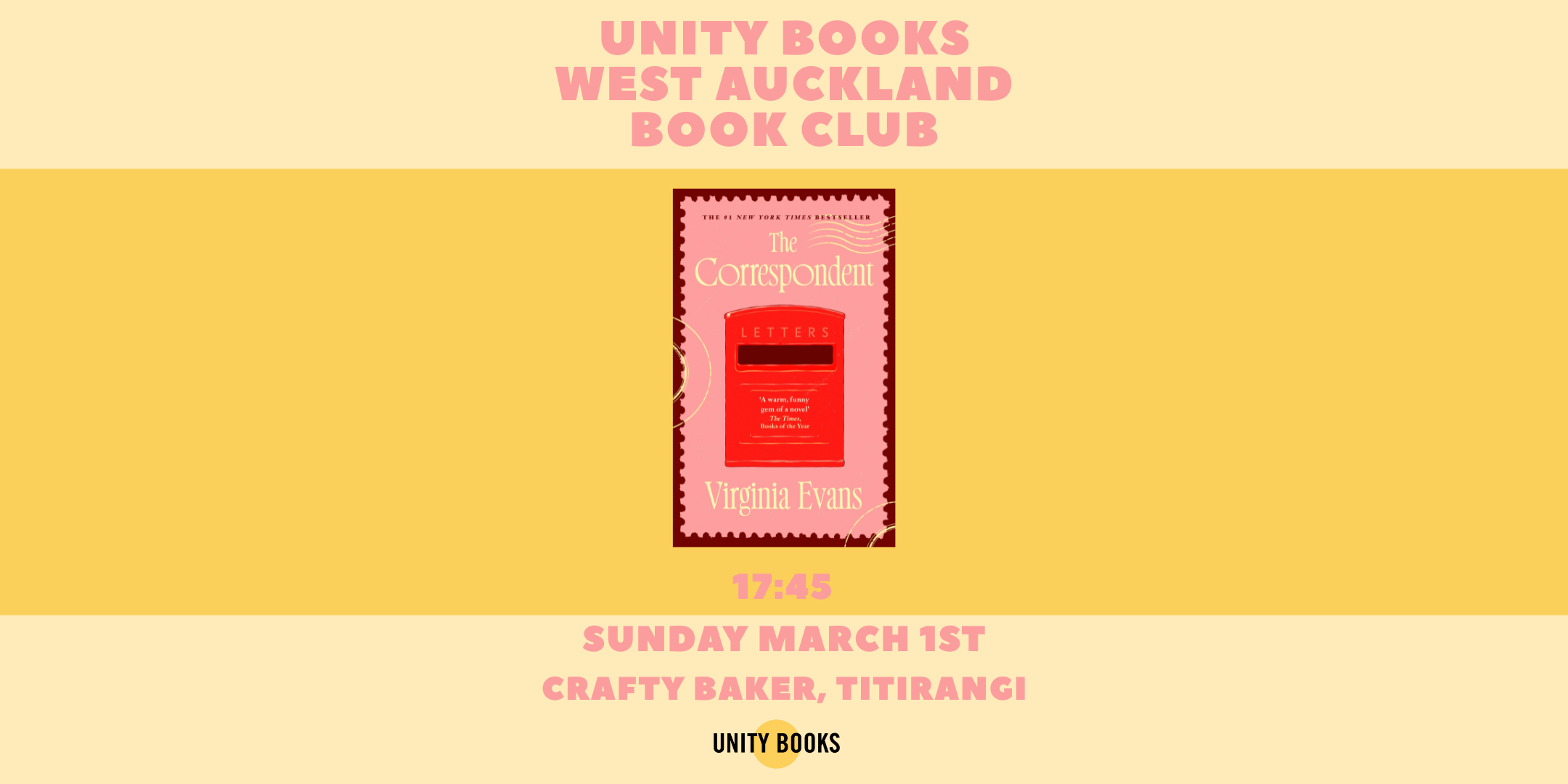 Book Club: Unity Books x West Auckland