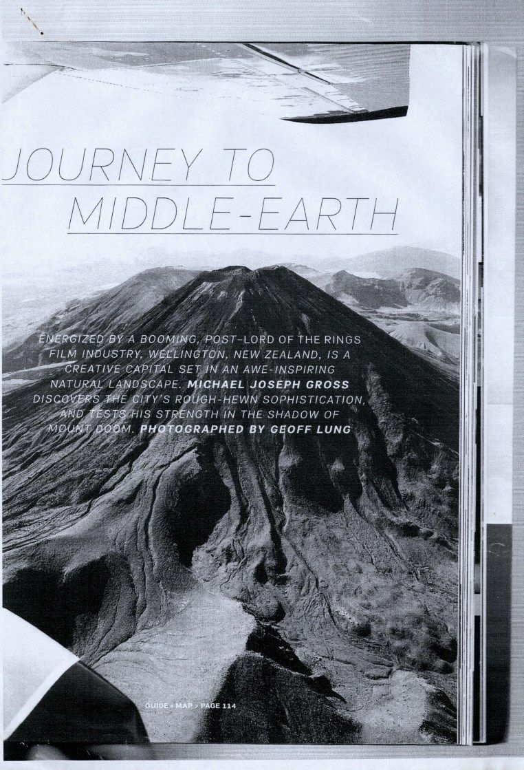 “Journey to Middle-Earth”, Travel+Leisure magazine article, December 2012