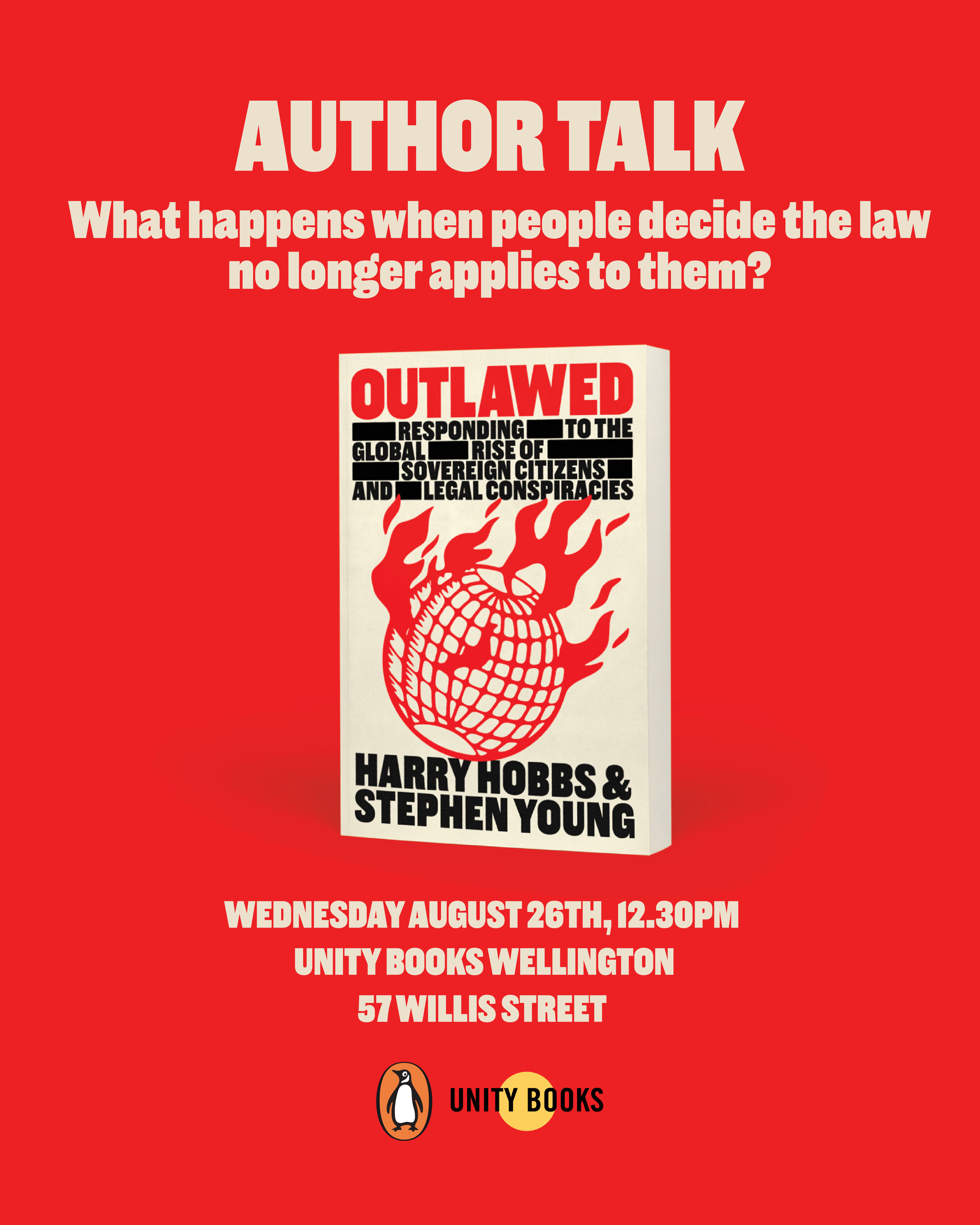 Outlawed: Responding to the Global Rise of Sovereign Citizens and Legal Conspiracies.Lunchtime Author Talk