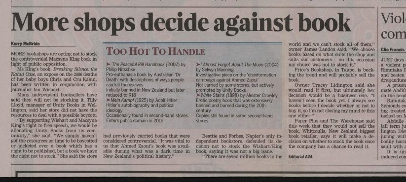 Breaking Silence controversy, Winter 2011