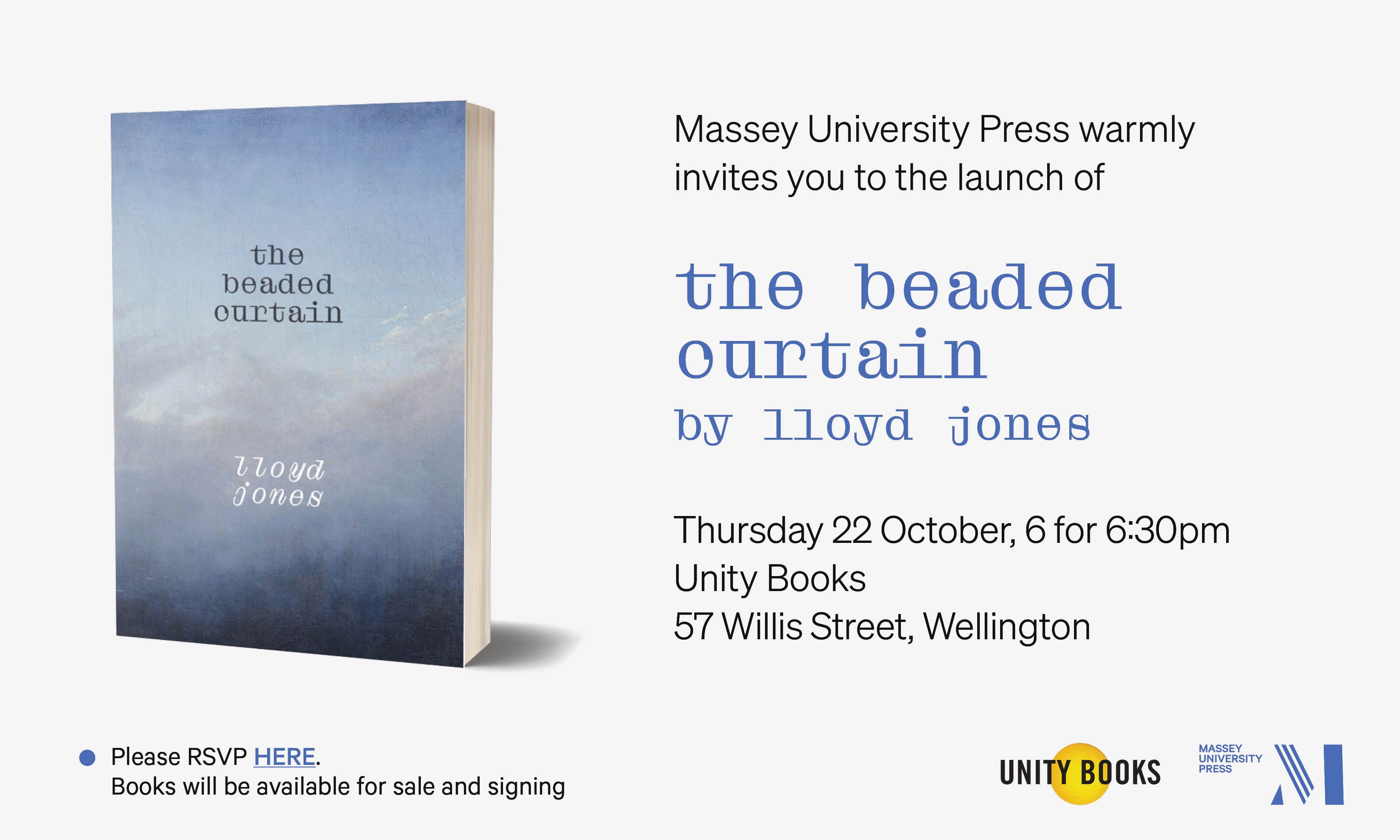 Book Launch: The Beaded Curtain by Lloyd Jones