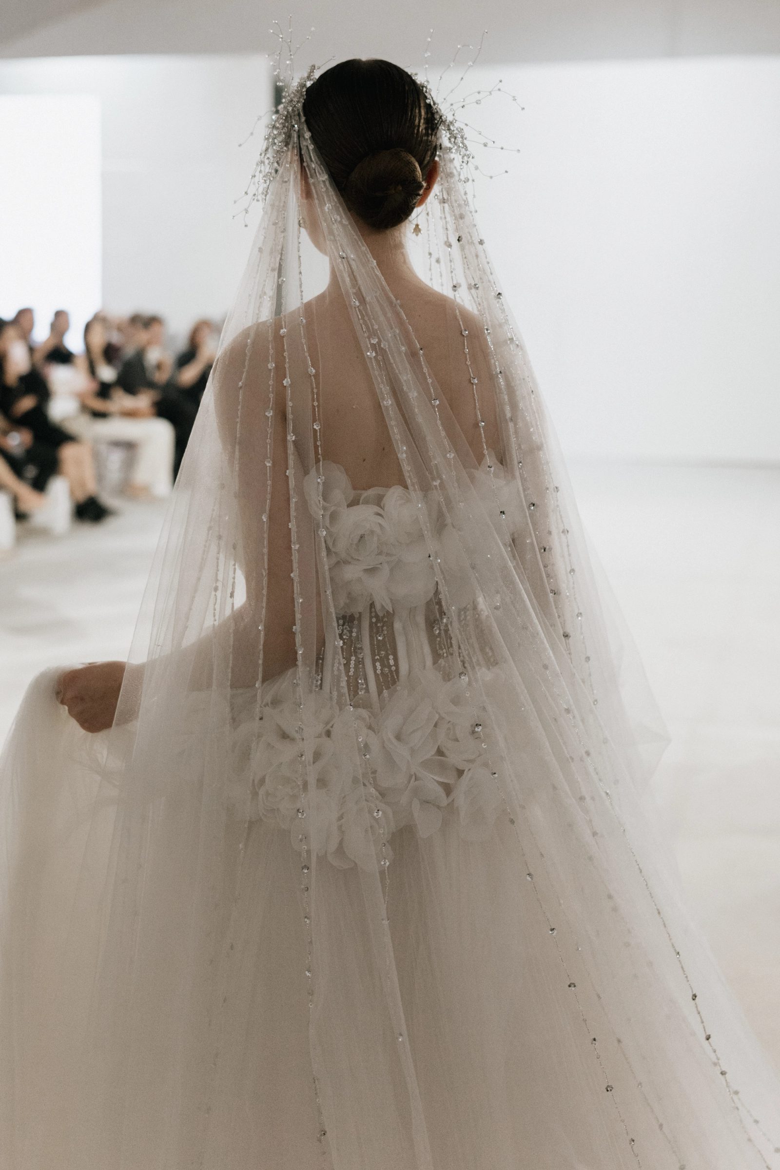 Custom bridal gown detail