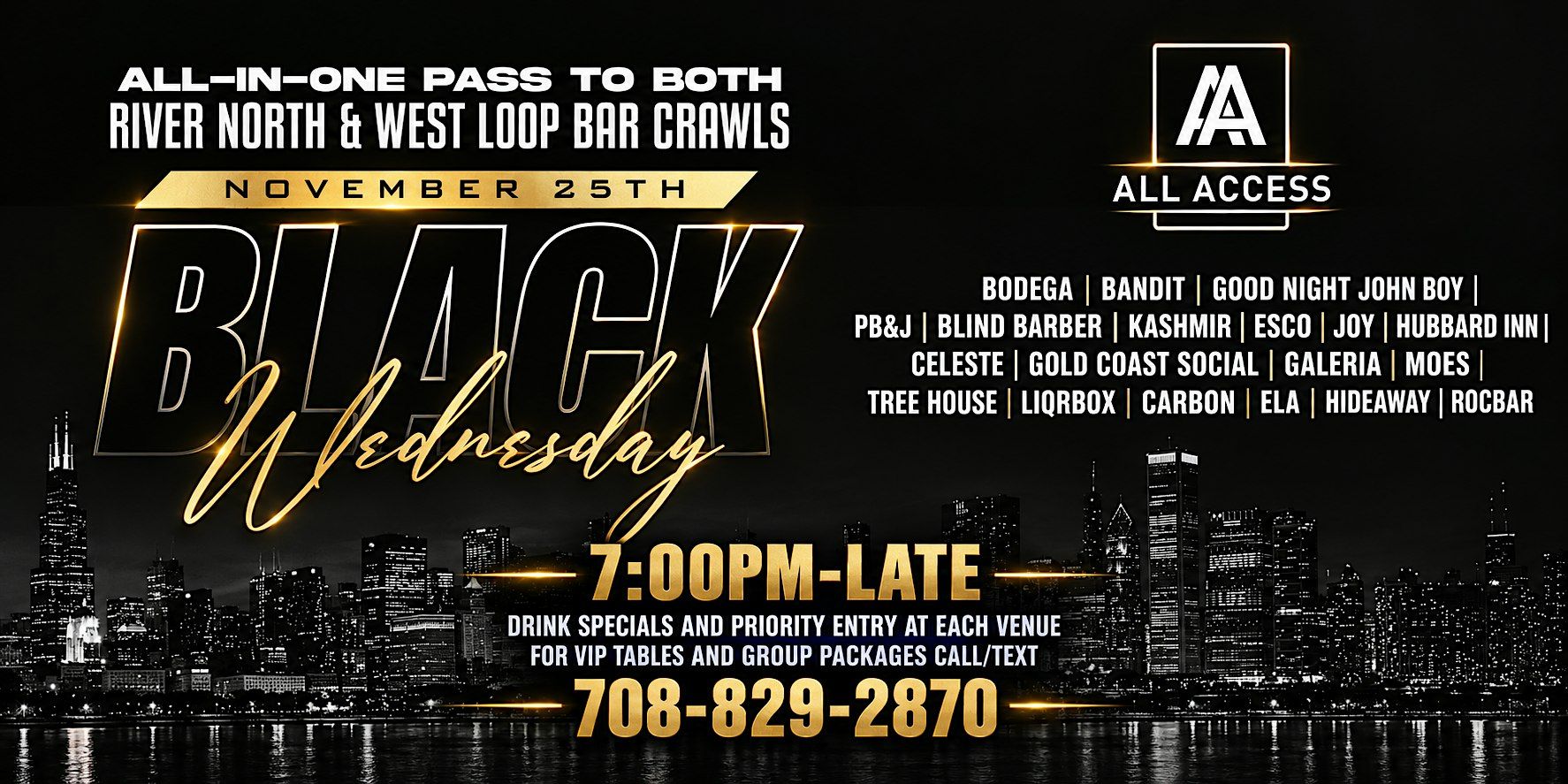 Blackout Wednesday Citywide All Access Party Pass