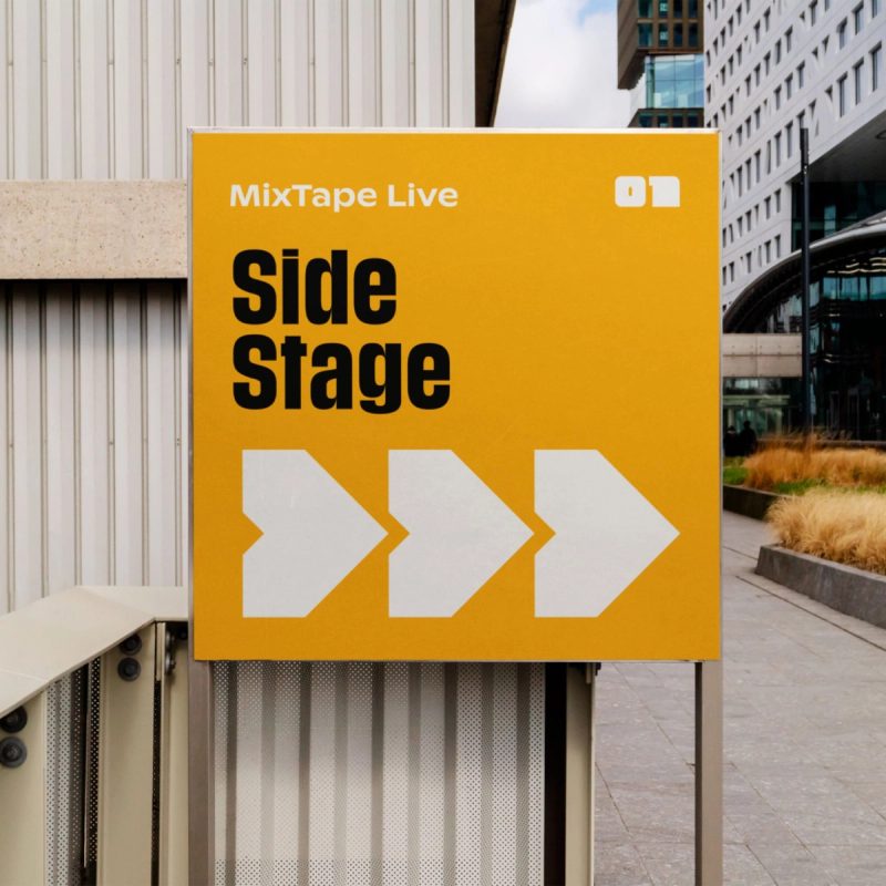 Side Stage Directional Signage