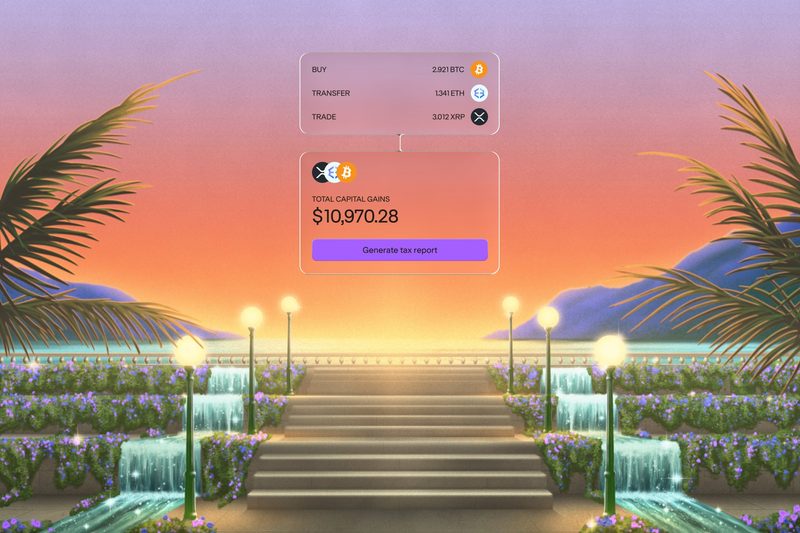 Garden steps with balance cards