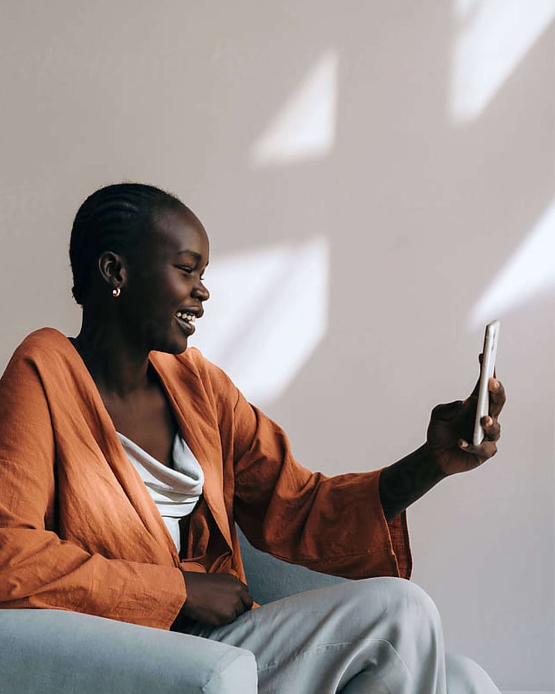 On the phone