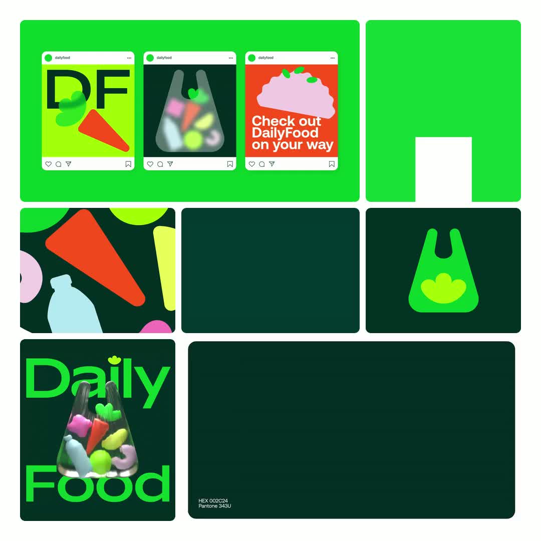 DailyFood 2024 brand identity by Bauns Agency