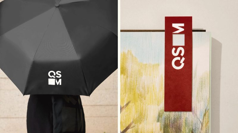Umbrella and banner