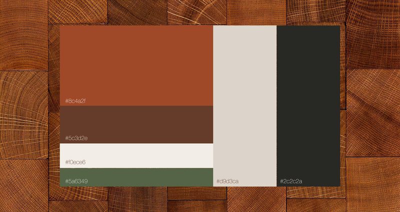 Palette on wood