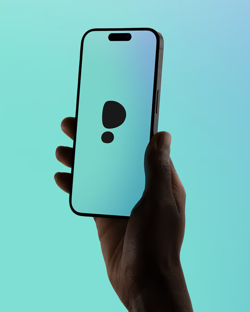 P symbol on a phone