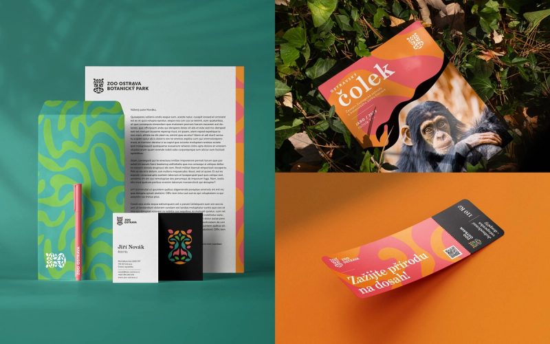 Zoo Ostrava Stationery and Brochure