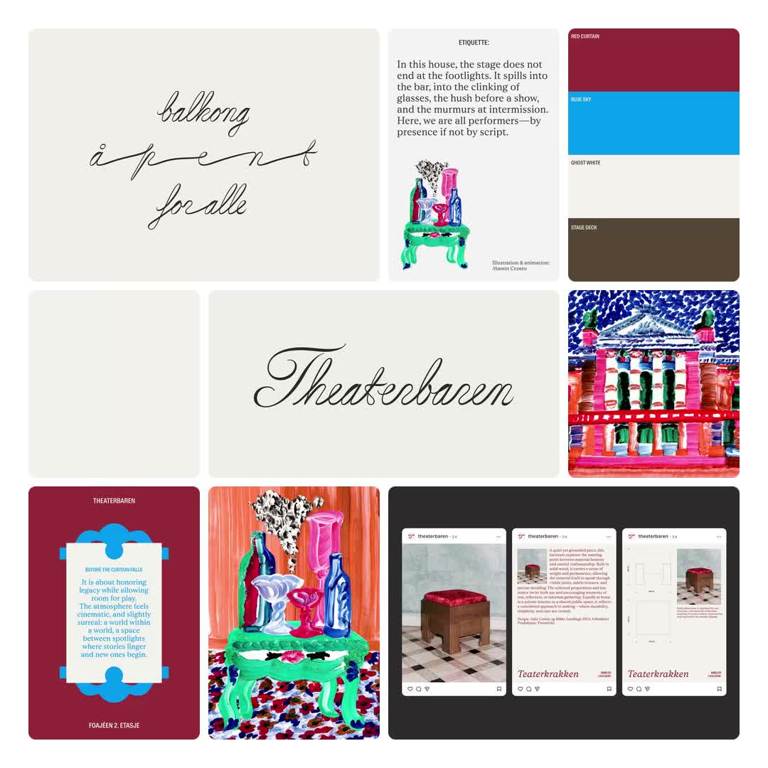 Theaterbaren 2025 brand identity by Olssøn Barbieri