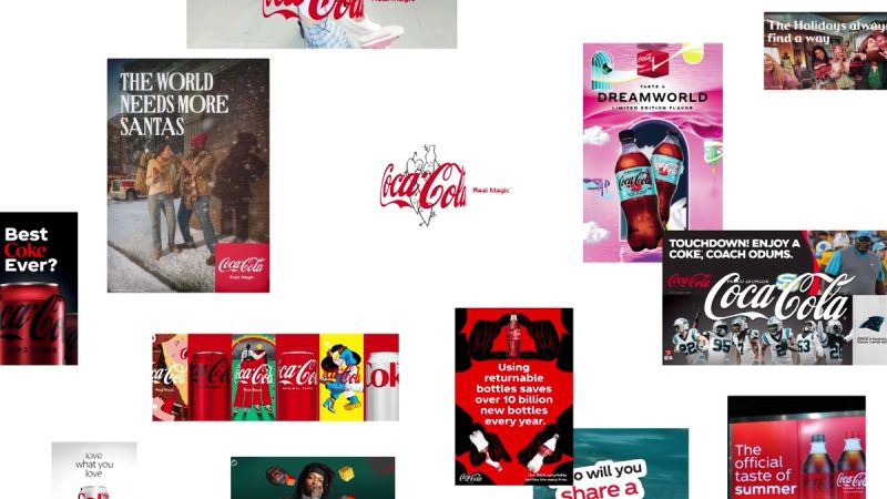 Art Direction: Coca-Cola Brand Campaign Grid, 2026 rebrand by Jones Knowles Ritchie