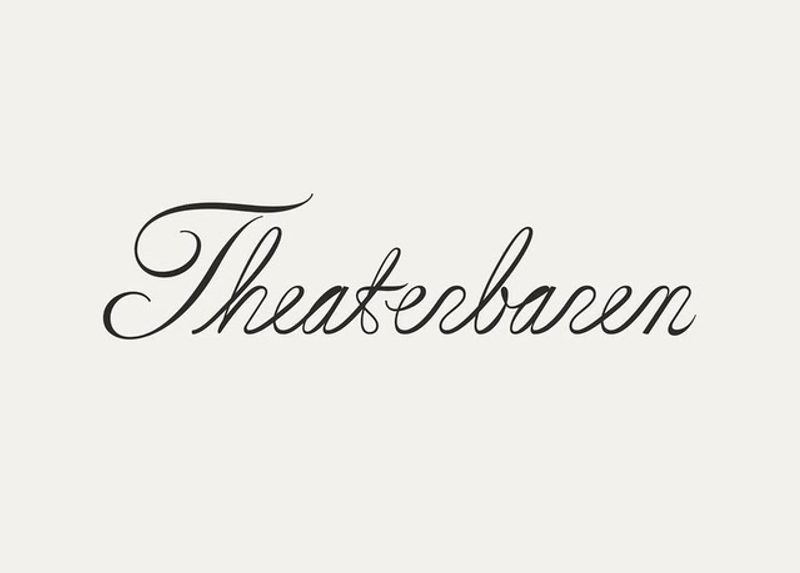 Theaterbaren Logo Construction: Wordmark construction, 2025 brand identity by Olssøn Barbieri