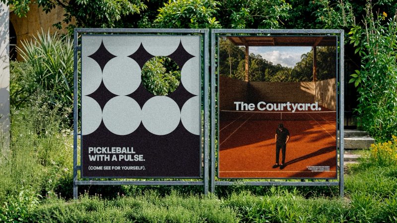 Paired roadside poster panels