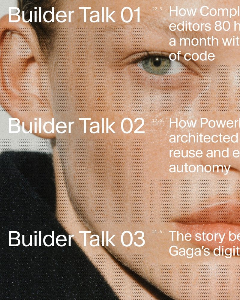 Builder Talk Event Series Poster