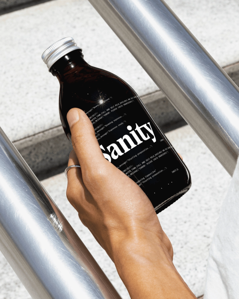 Sanity Branded Bottle