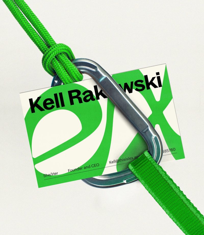Business Card with Carabiner