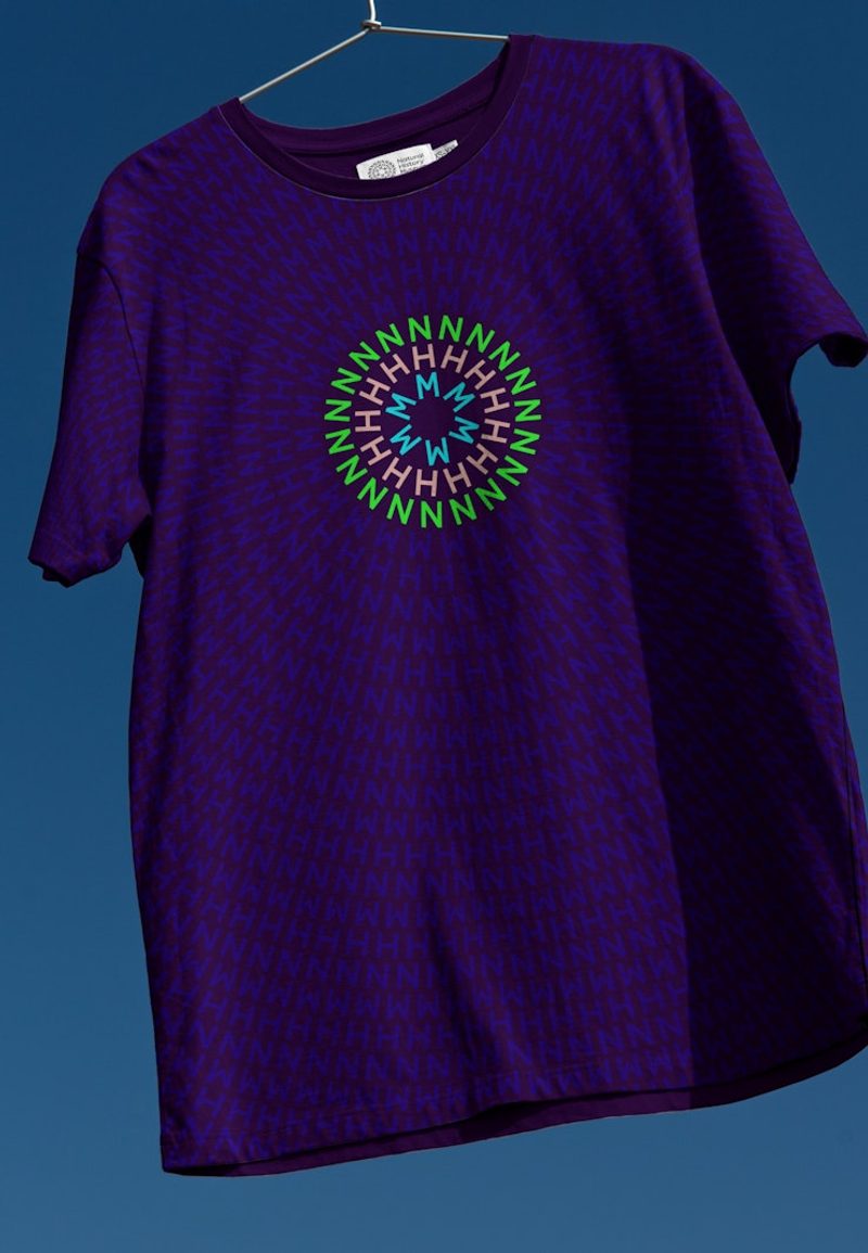 Purple T-shirt with Circular Logo
