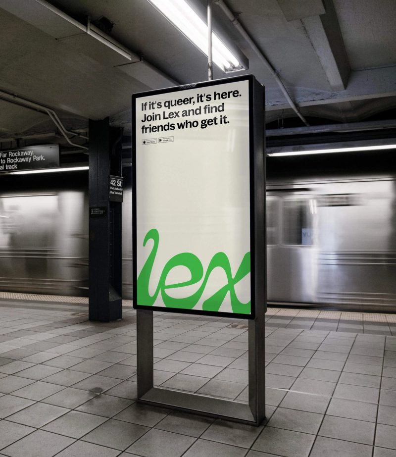 Subway Platform Advertisement