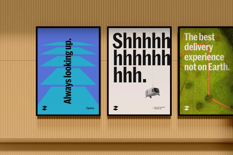 Brand Posters on Wood Wall