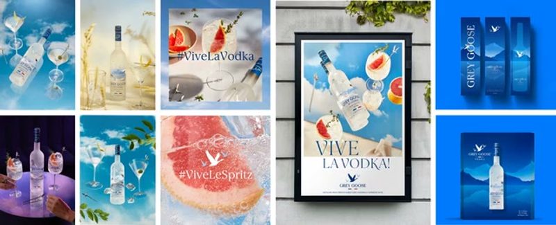 Campaign / Promo: Grey Goose Vodka Campaign Gallery, rebrand by Intertype