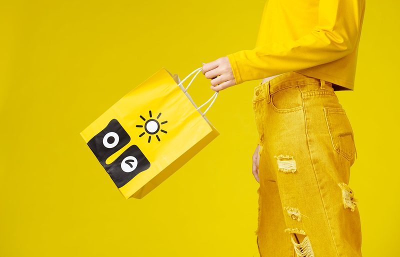 Bag in hand