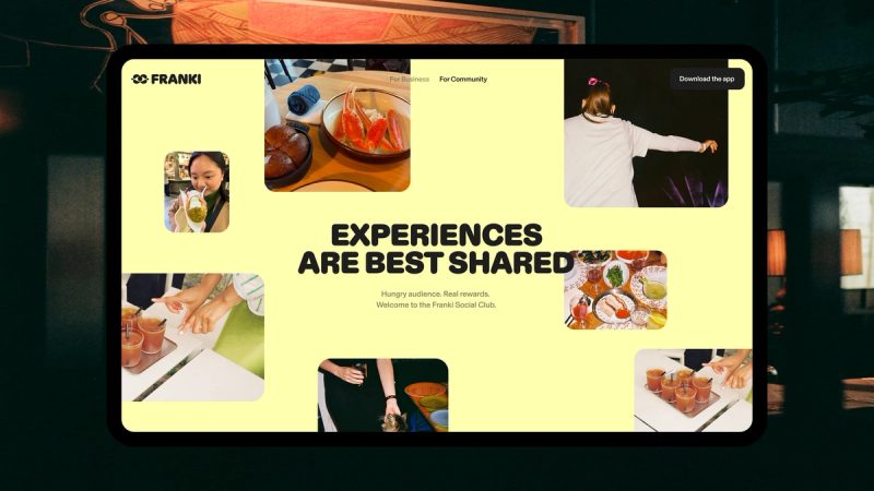 Website hero Experiences are best shared