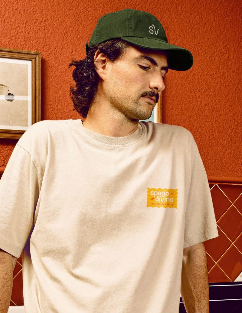 T-shirt and cap